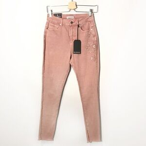 FASHION NOVA High Waist Embroidered Jeans